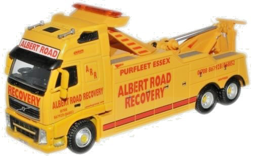 OXFORD DIECAST 1/76 SCALE - VOL01REC - VOLVO FH ALBERT ROAD RECOVERY TRUCK - NEW