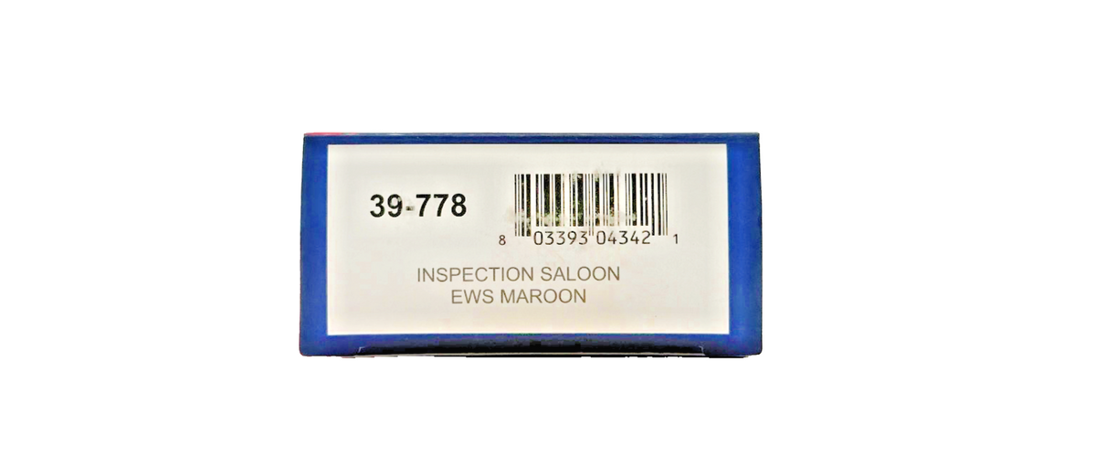 BACHMANN OO GAUGE - 39-778 - INSPECTION SALOON EWS MAROON - BOXED