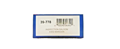 BACHMANN OO GAUGE - 39-778 - INSPECTION SALOON EWS MAROON - BOXED
