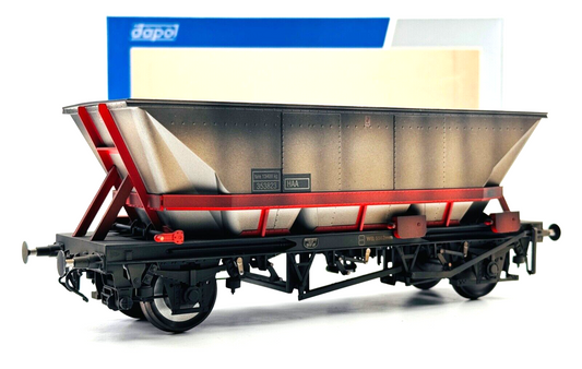 DAPOL O GAUGE - 7F-048-003 - MGR HAA COAL HOPPER WAGON (RED CRADLE) 353823 (W)