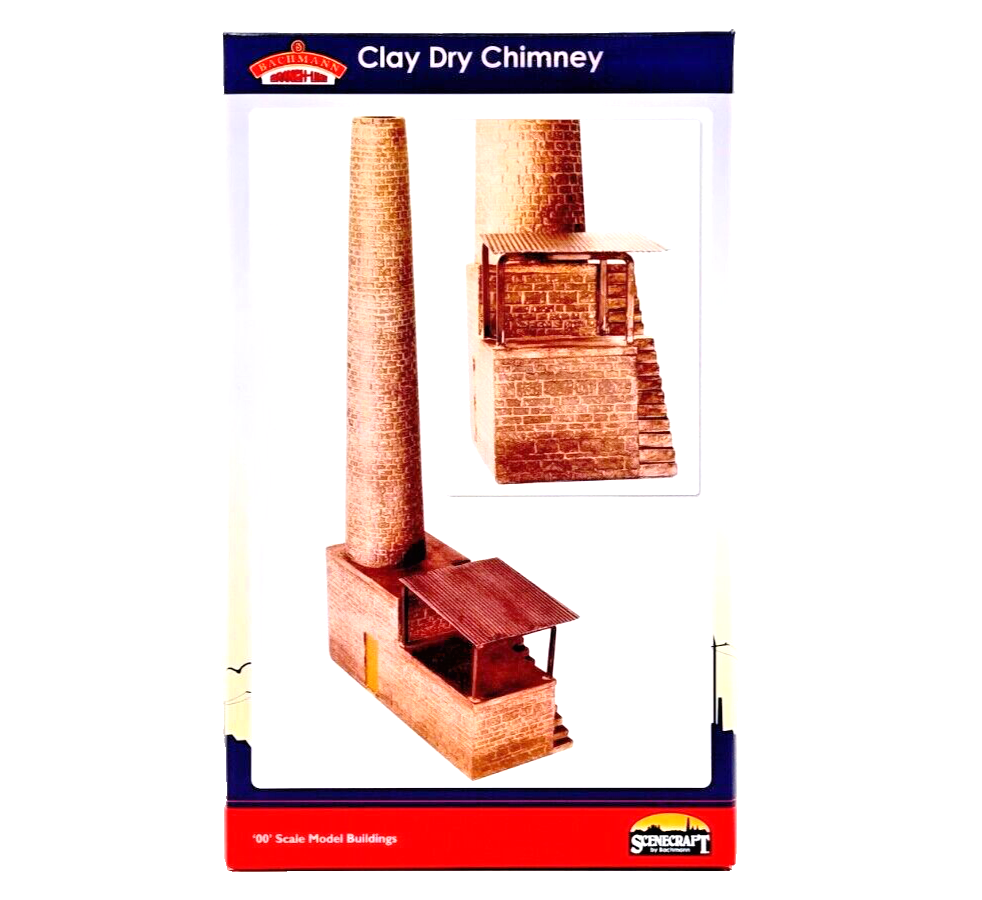 BACHMANN 00 GAUGE SCENECRAFT - 44-060Z - CHINA CLAY DRY CHIMNEY - BOXED