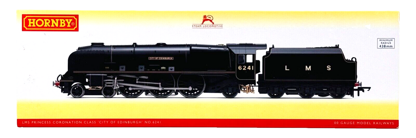 HORNBY 00 GAUGE - R3681 - LMS BLACK PRINCESS CORONATION CITY OF EDINBURGH BOXED