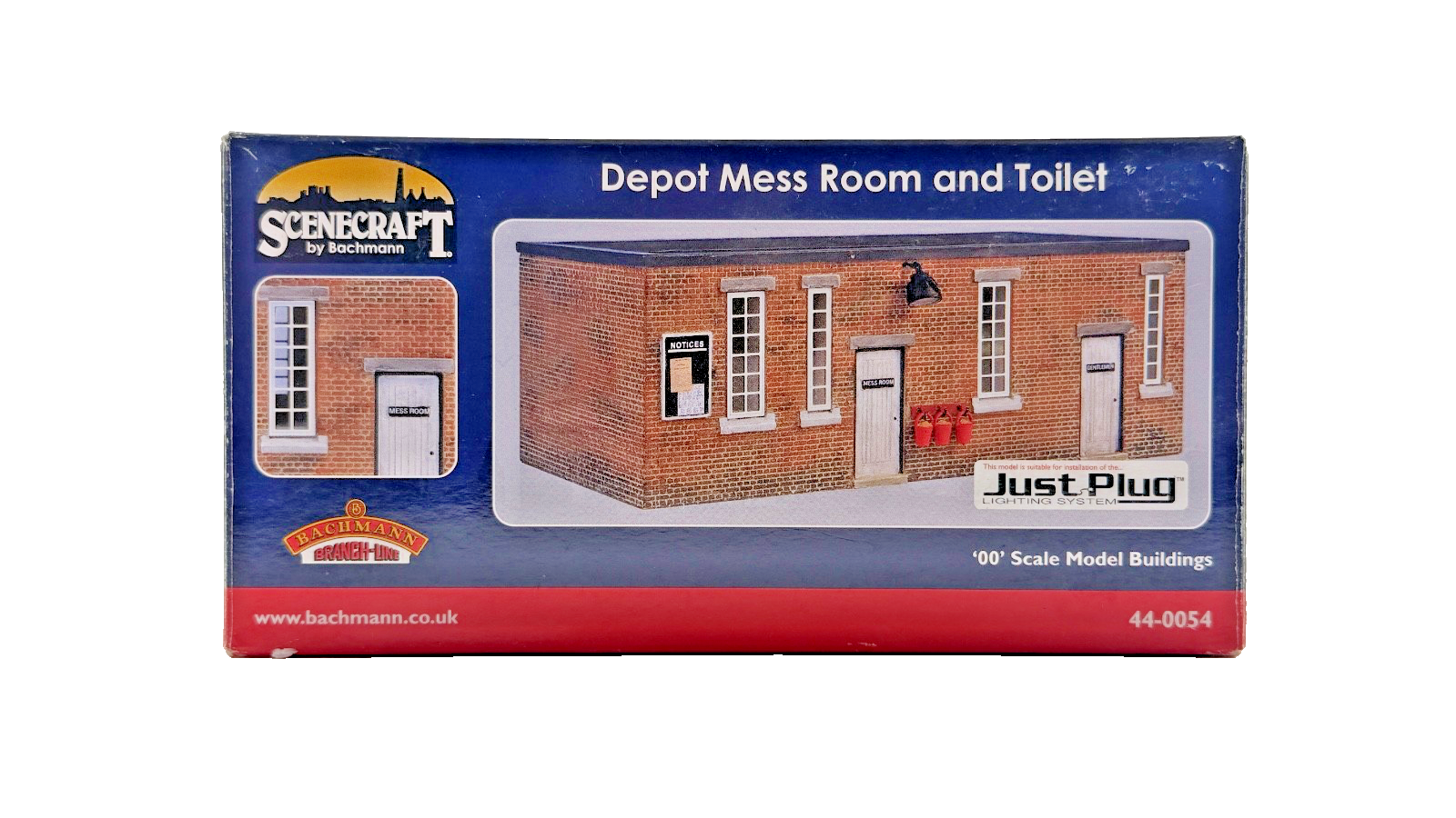BACHMANN SCENECRAFT OO GAUGE - 44-0054 - DEPOT MESS ROOM AND TOILET - BOXED
