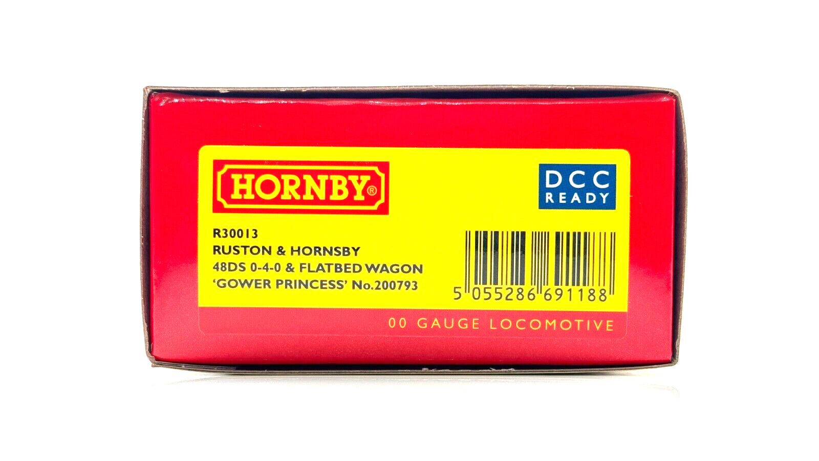 HORNBY 00 GAUGE - R30013 - RUSTON & HORNSBY 48DS 0-4-0 & FLATBED GOWER PRINCESS