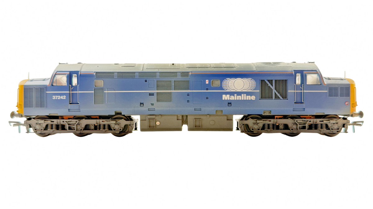 BACHMANN OO GAUGE - 32-784 - CLASS 37/0 DIESEL 37242 MAINLINE BLUE (WEATHERED)