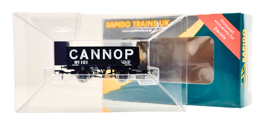 RAPIDO 00 GAUGE - 967222 - RHC 1907 PO WAGON 7 PLANK OPEN 'CANNOP' 101 - BOXED