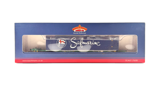BACHMANN OO GAUGE - 37-314 - INTERMODAL BOGIE WAGONS W/45FT SAFMARINE CONTAINERS