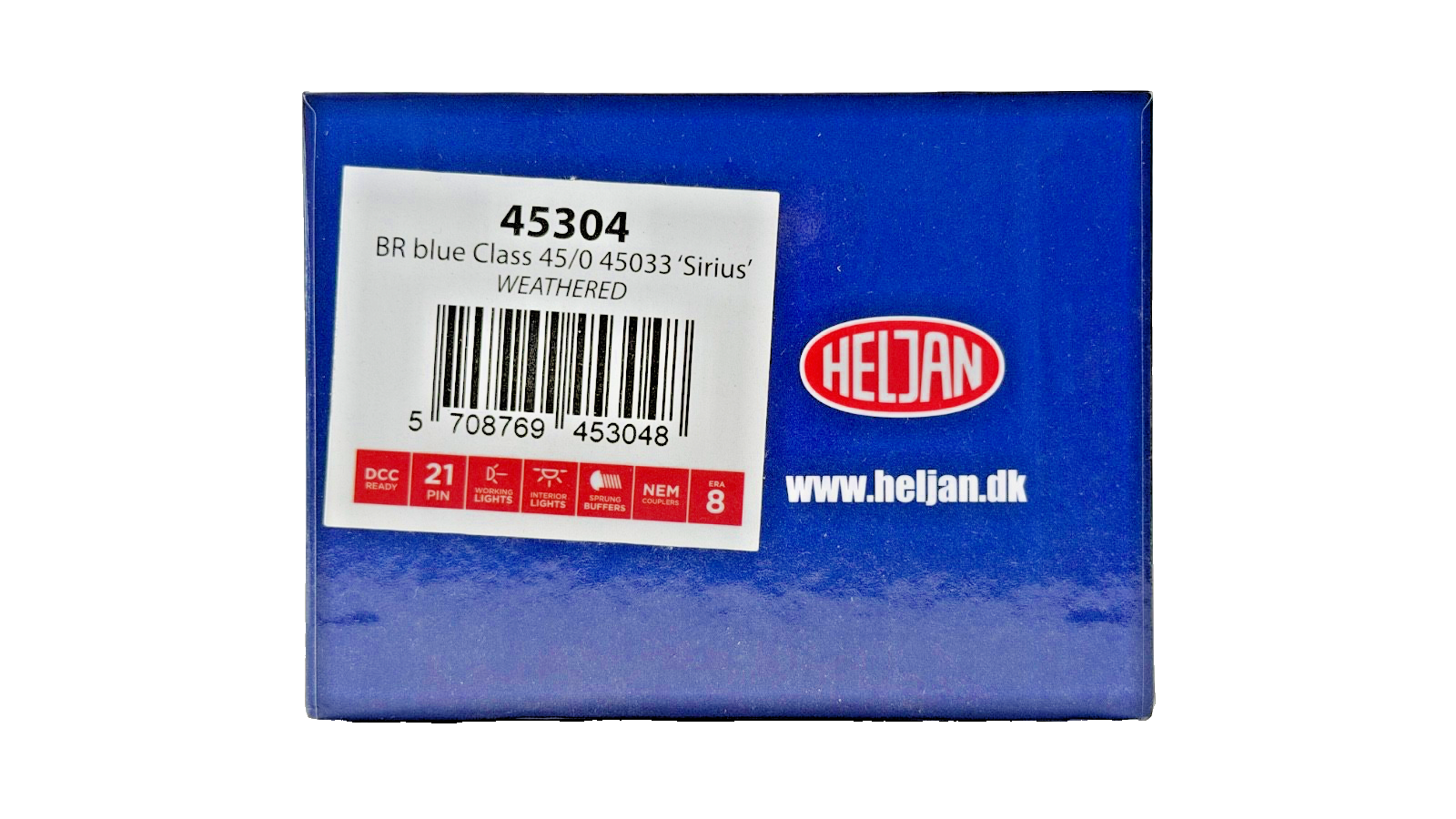 HELJAN OO GAUGE - 45304 - CLASS 45/0 DIESEL 45033 BR BLUE SIRIUS WEATHERED BOXED