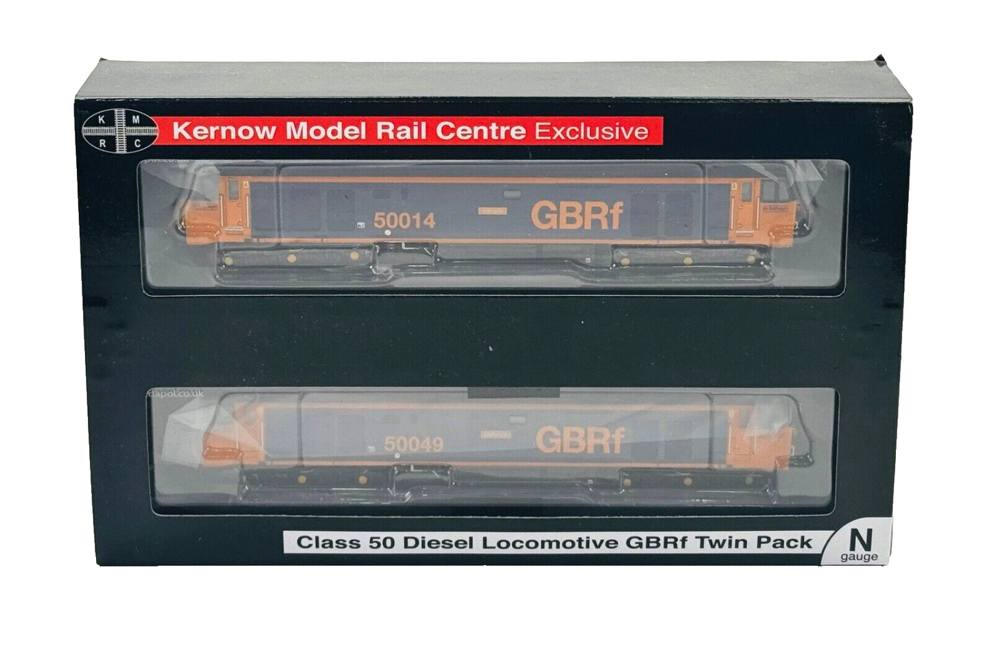 DAPOL N GAUGE - 2D-002-KM1 - CLASS 50 GBRF TWIN PACK DEFIANCE/HERCULES (KERNOW)