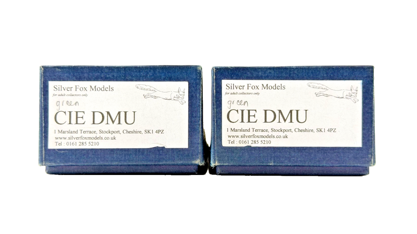 SILVER FOX MODELS OO GAUGE - CIE GREEN 2600 CLASS RAILCAR 2 CAR DMU PARK ROYAL