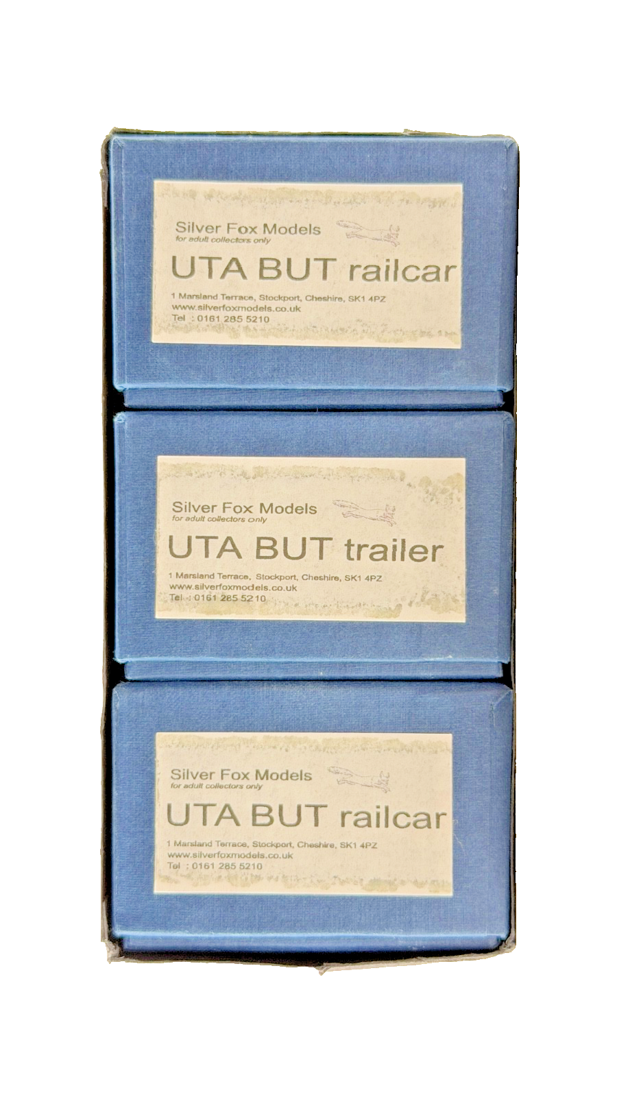 SILVER FOX MODELS OO GAUGE - UTA ULSTER TRANSPORT BUT CLASS 700 3 CAR RAILCAR