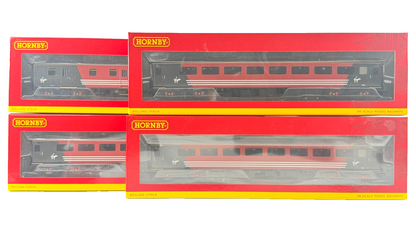 HORNBY OO GAUGE - R4702/R4702A/R4704 - VIRGIN TRAINS MK2E COACHES X 3 (LIGHTS)