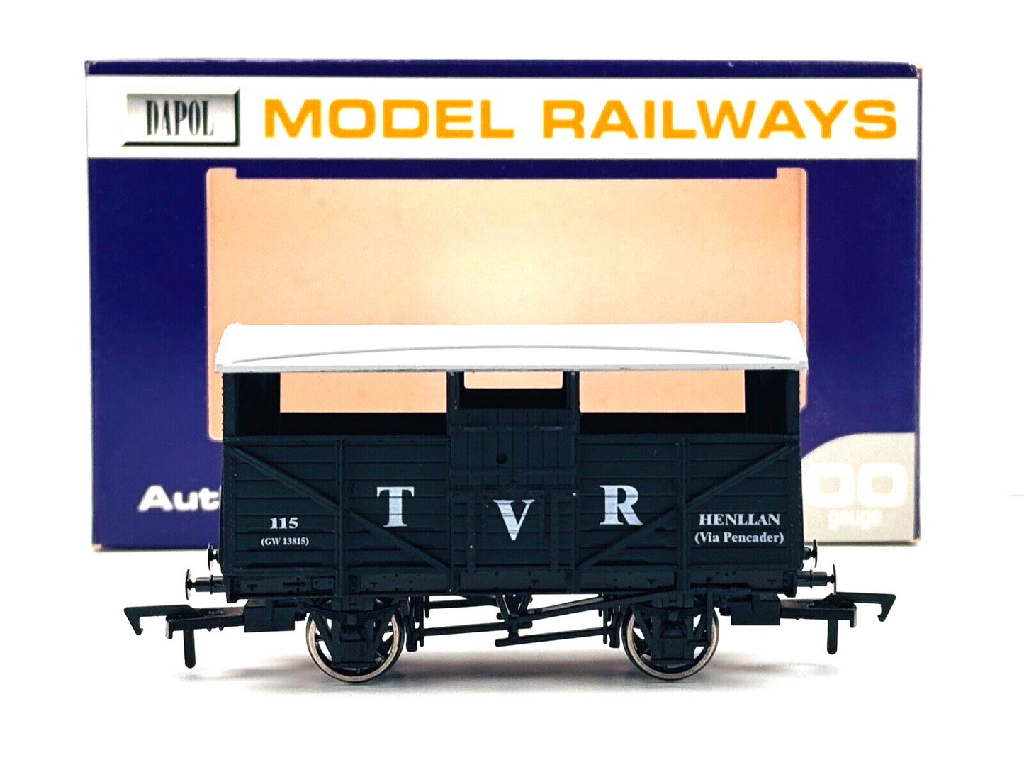 DAPOL 00 GAUGE - TEIFI VALLEY CATTLE WAGON 'TVR' 115 WEST WALES WAGON WORKS