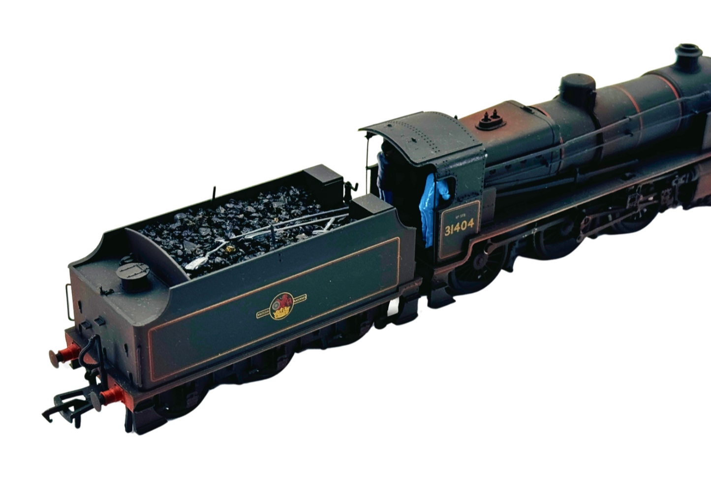 BACHMANN 00 GAUGE - 32-154A - N CLASS 31404 BR BLACK LATE CREST (WEATHERED)