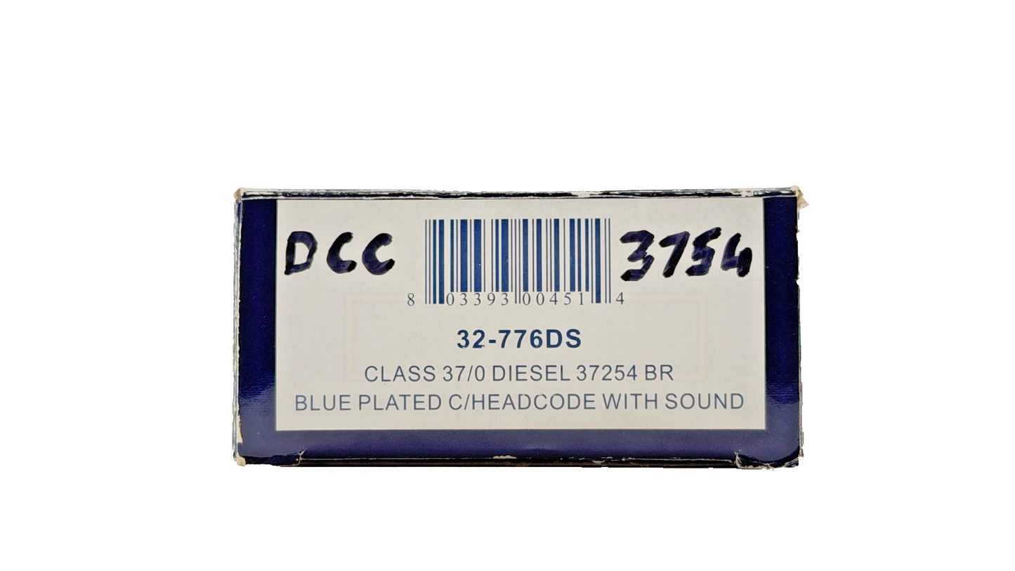 BACHMANN OO GAUGE - 32-776DS - CLASS 37/0 DIESEL 37254 BR BLUE DCC SOUND
