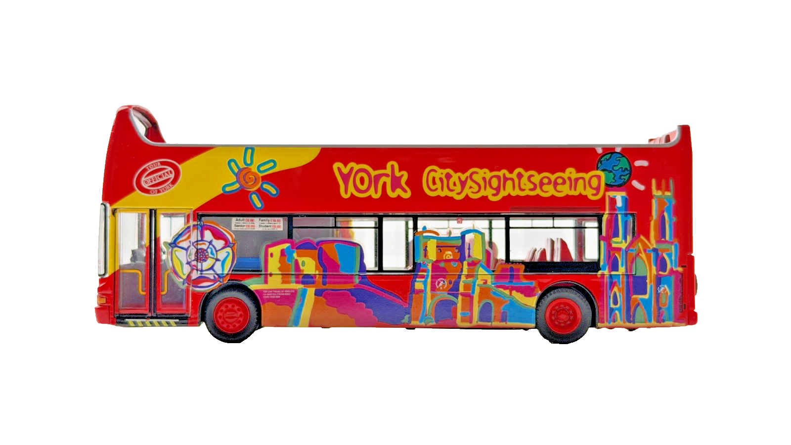 CMNL UKBUS 0006 1/76 SCALE - YORK CITY SIGHTSEEING DOUBLE DECKER BUS UNBOXED