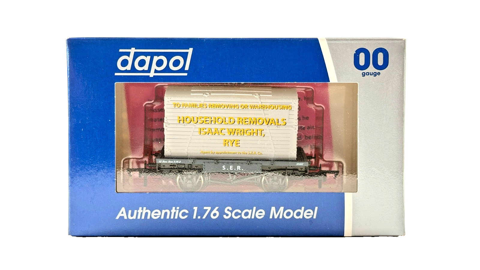 DAPOL 00 GAUGE - ISAAC WRIGHT RYE HOUSEHOLD REMOVALS CONFLAT (LIMITED EDITION)