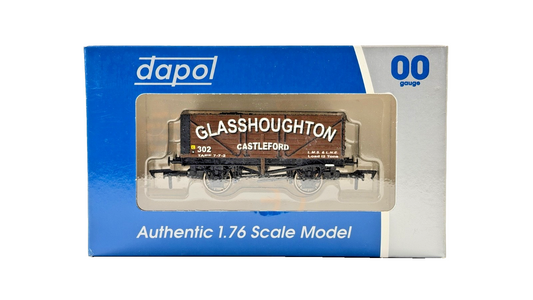 DAPOL 00 GAUGE - GLASSHOUGHTON COLLIERY CASTLEFORD WAGON 302 (LIMITED EDITION)