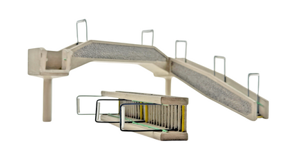 BACHMANN SCENECRAFT OO GAUGE - 44-023 - CONCRETE FOOTBRIDGE - (NEEDS REPAIR)