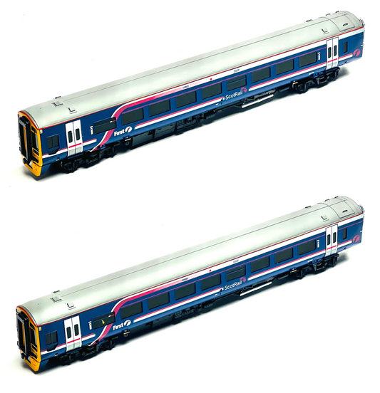 BACHMANN 00 GAUGE - 31-500Z - CLASS 158 DMU 2 CAR 'FIRST SCOTRAIL' BARBIE LIVERY