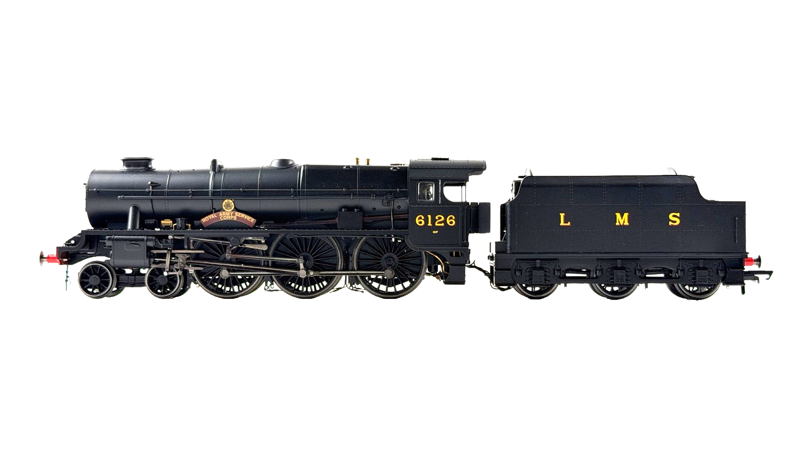 HORNBY OO GAUGE - R3557 - LMS BLACK ROYAL SCOT ROYAL ARMY SERVICE CORPS NO.6126