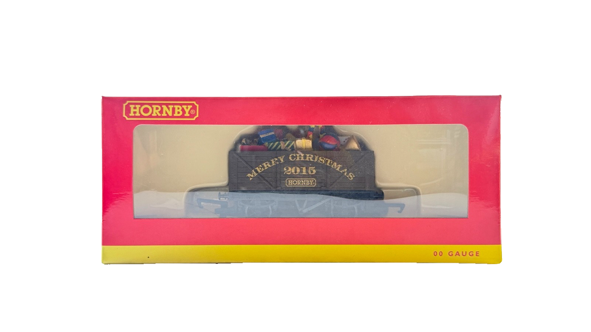 HORNBY OO GAUGE - R6718 - 7 PLANK WAGON CHRISTMAS 2015 BOXED