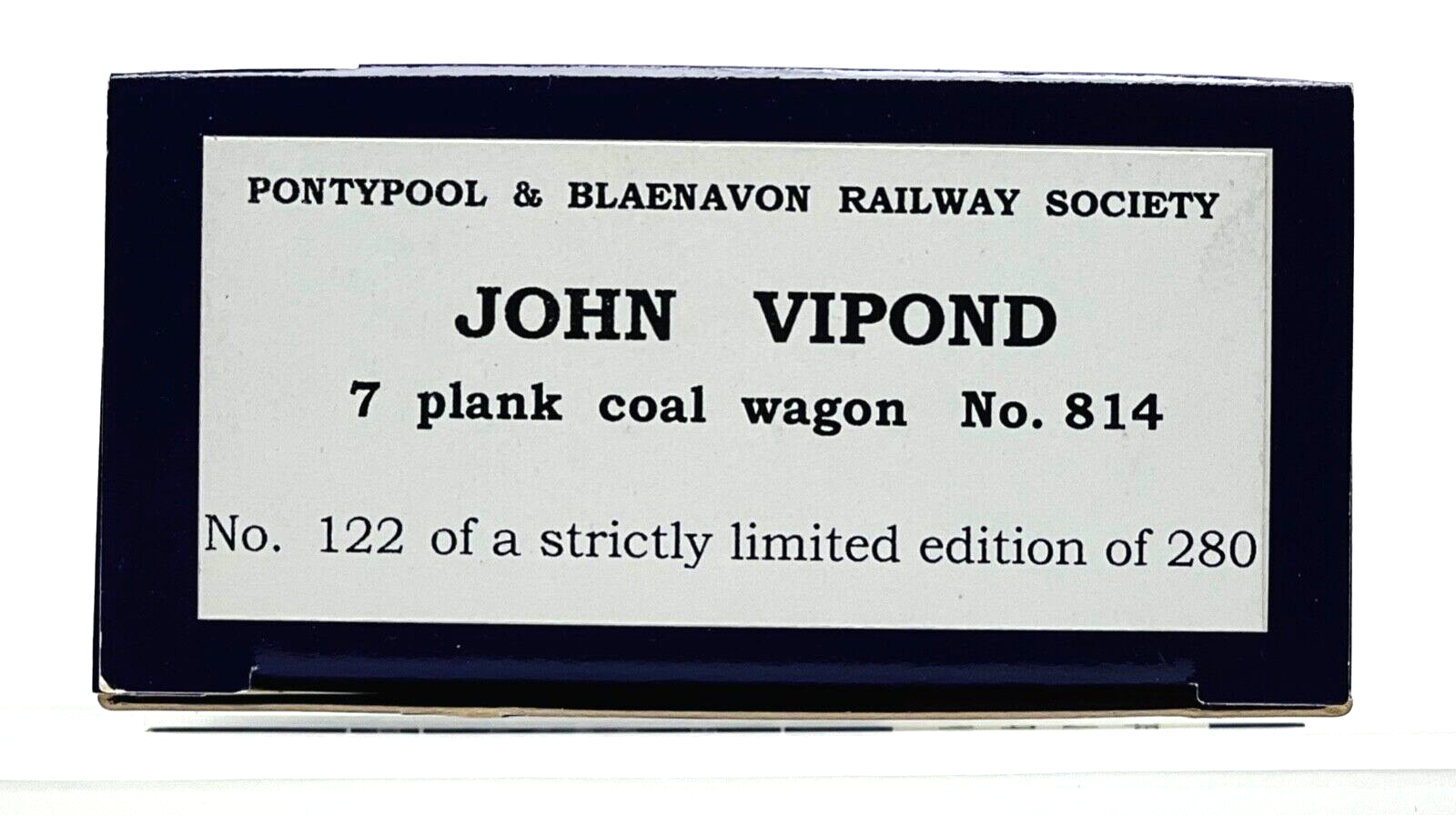 DAPOL 00 GAUGE - JOHN VIPOND VARTEG HILL 814 (PONTYPOOL BLAENAVON LIMITED ED)