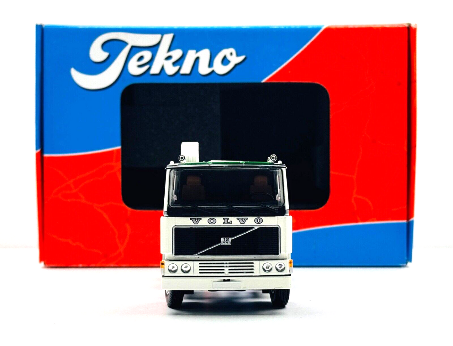 TEKNO 1/50 SCALE - 69430 - VOLVO F12 6X2 WHITE TRACTOR CAB UNIT - BOXED