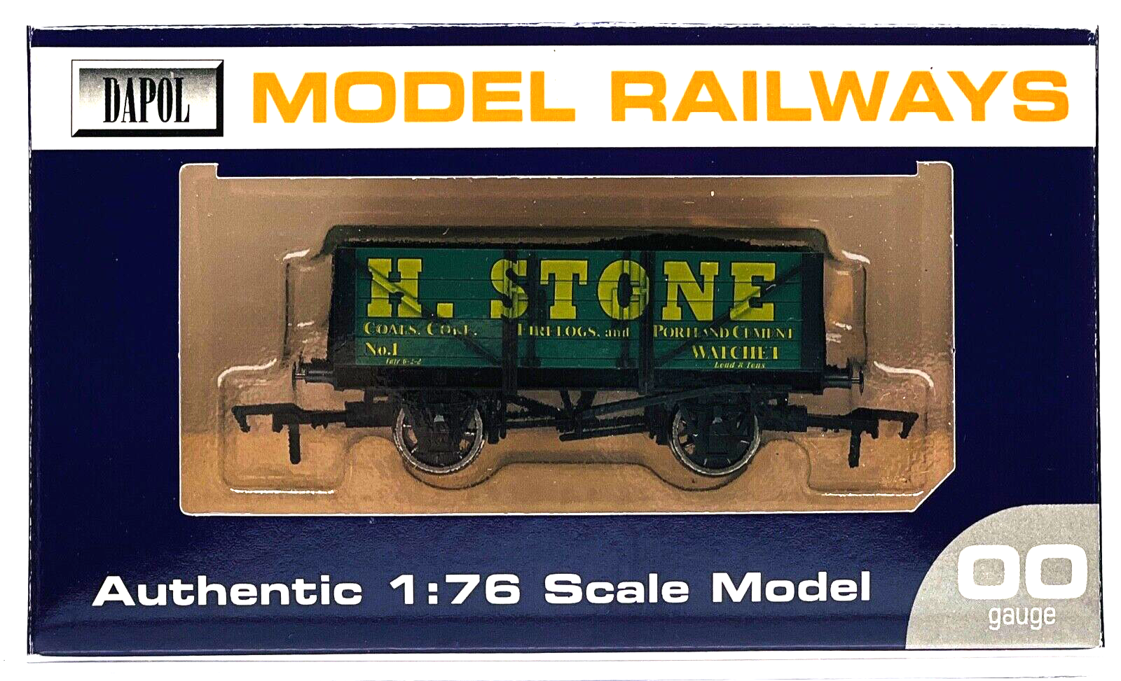 DAPOL 00 GAUGE - H. STONE OF WATCHET 5 PLANK WAGON NO.1 (WESSEX WAGONS)