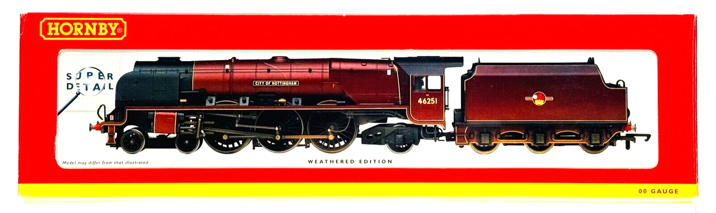 HORNBY 00 GAUGE - R2383 - BR 4-6-2 DUCHESS CLASS 'CITY OF NOTTINGHAM' WEATHERED