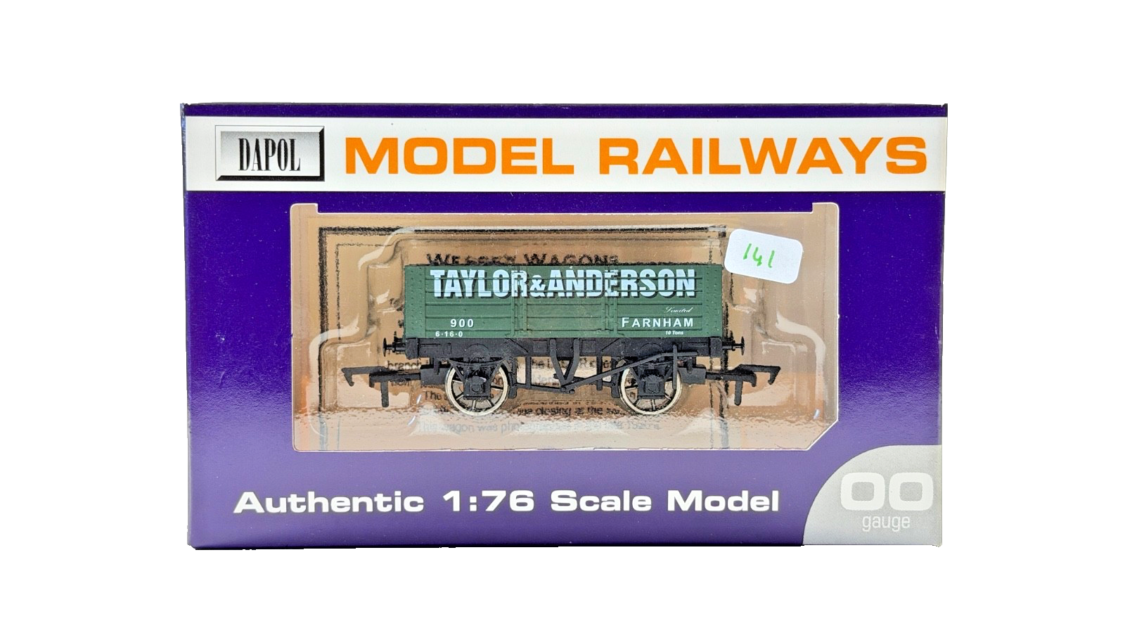 DAPOL 00 GAUGE - TAYLOR & ANDERSON OF FARNHAM PLANK WAGON 900 (LIMITED EDITION)
