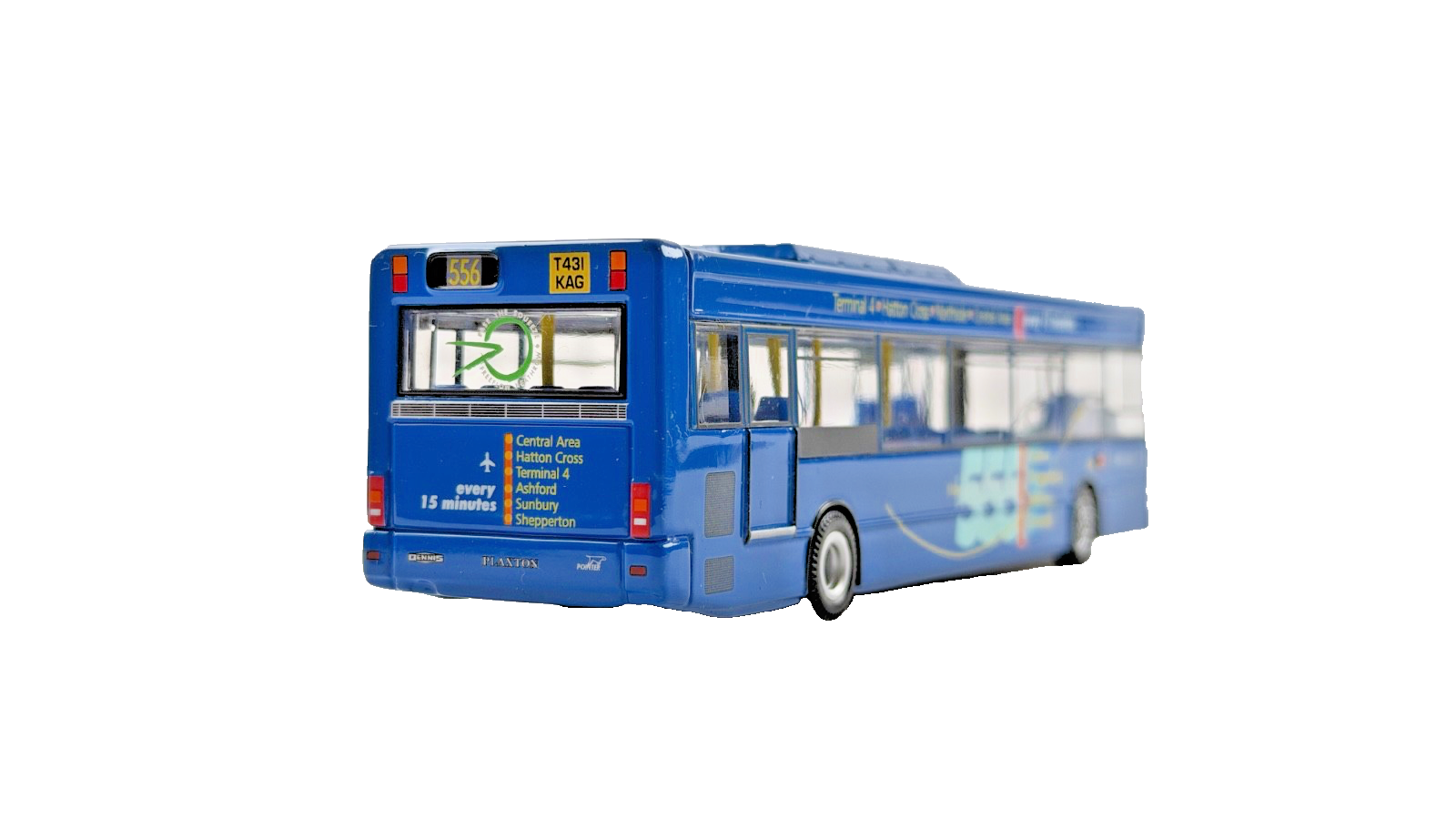 CORGI 1/76 SCALE - DENNIS DART SLF LONDON UNITED HEATHROW AIRPORT BUS UNBOXED