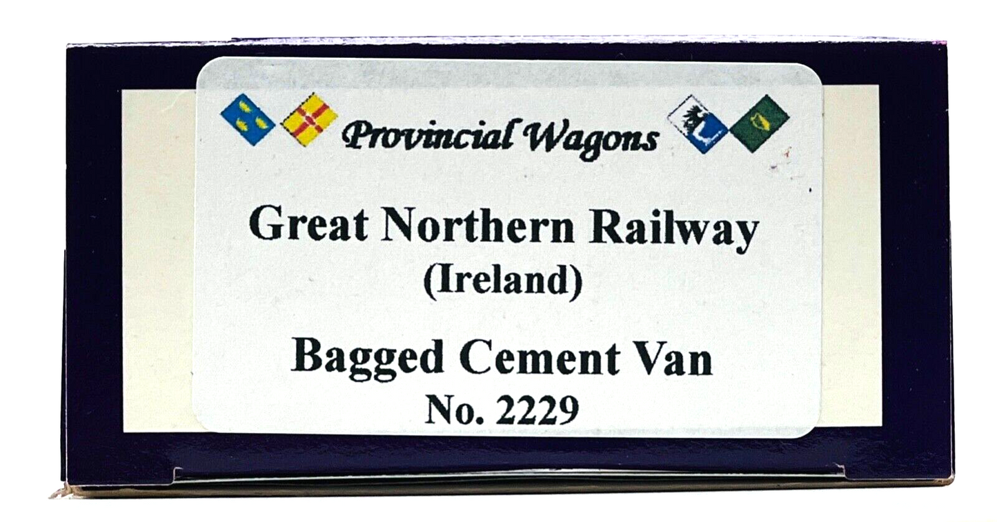 DAPOL 00 GAUGE - GREAT NORTHERN RLY IRELAND BAGGED CEMENT VAN IRISH LIMITED ED