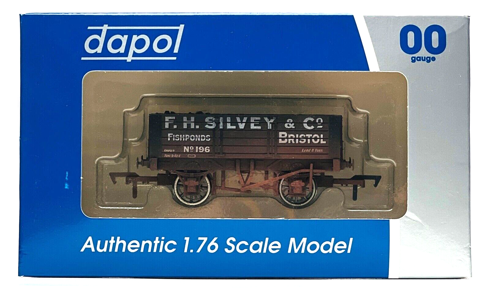 DAPOL 00 GAUGE - 4F-052-008 - 5 PLANK WAGON 'F.H SILVEY' FISHPONDS BRISTOL (W)