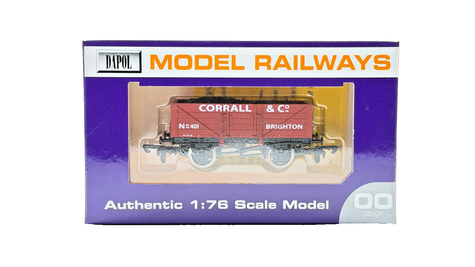 DAPOL 00 GAUGE - CORRALL & CO COLLIERIES OF BRIGHTON WAGON 401 (LIMITED EDITION)