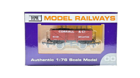 DAPOL 00 GAUGE - CORRALL & CO COLLIERIES OF BRIGHTON WAGON 401 (LIMITED EDITION)