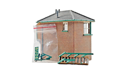 BACHMANN SCENECRAFT OO GAUGE - 44-061Z - LSWR TYPE 4 SIGNAL BOX - (NEEDS REPAIR)