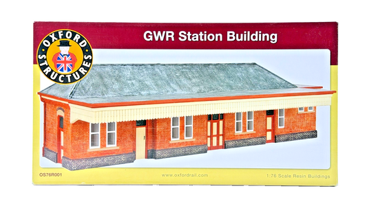 OXFORD RAIL STRUCTURES OO GAUGE - OS76R001 - GWR STATION BUILDING - NEW