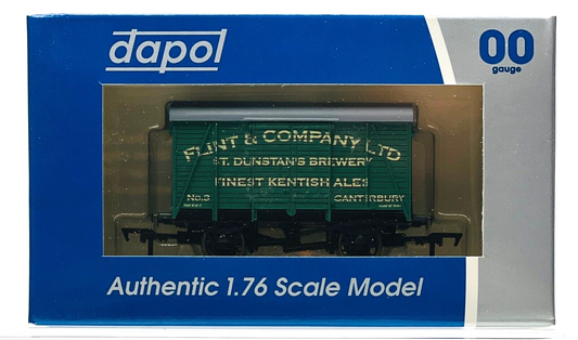 DAPOL 00 GAUGE - FLINT & CO BREWERS OF CANTERBURY VENT VAN (BURNHAM DMRC LTD ED)