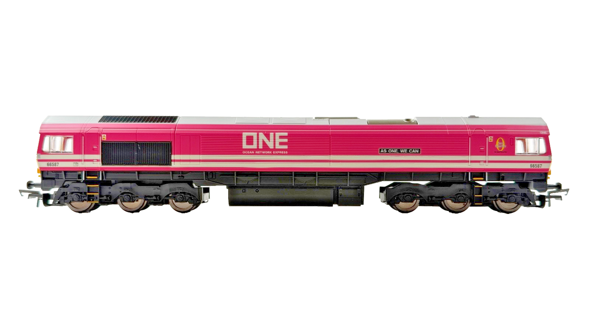 HORNBY OO GAUGE - R3923 - CLASS 66 DIESEL 66587 OCEAN NETWORK EXPRESS BOXED