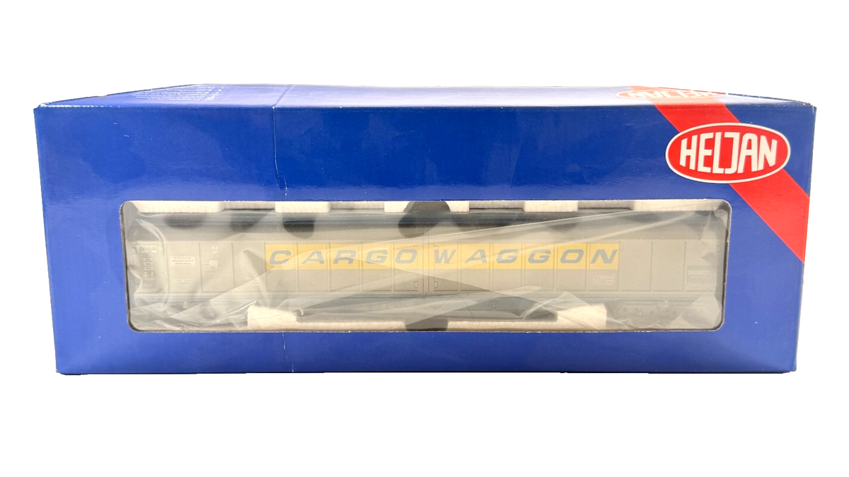 HELJAN OO GAUGE - 5009 - SILVER & BLUE (WEATHERED) CARGOWAGGON BOXED