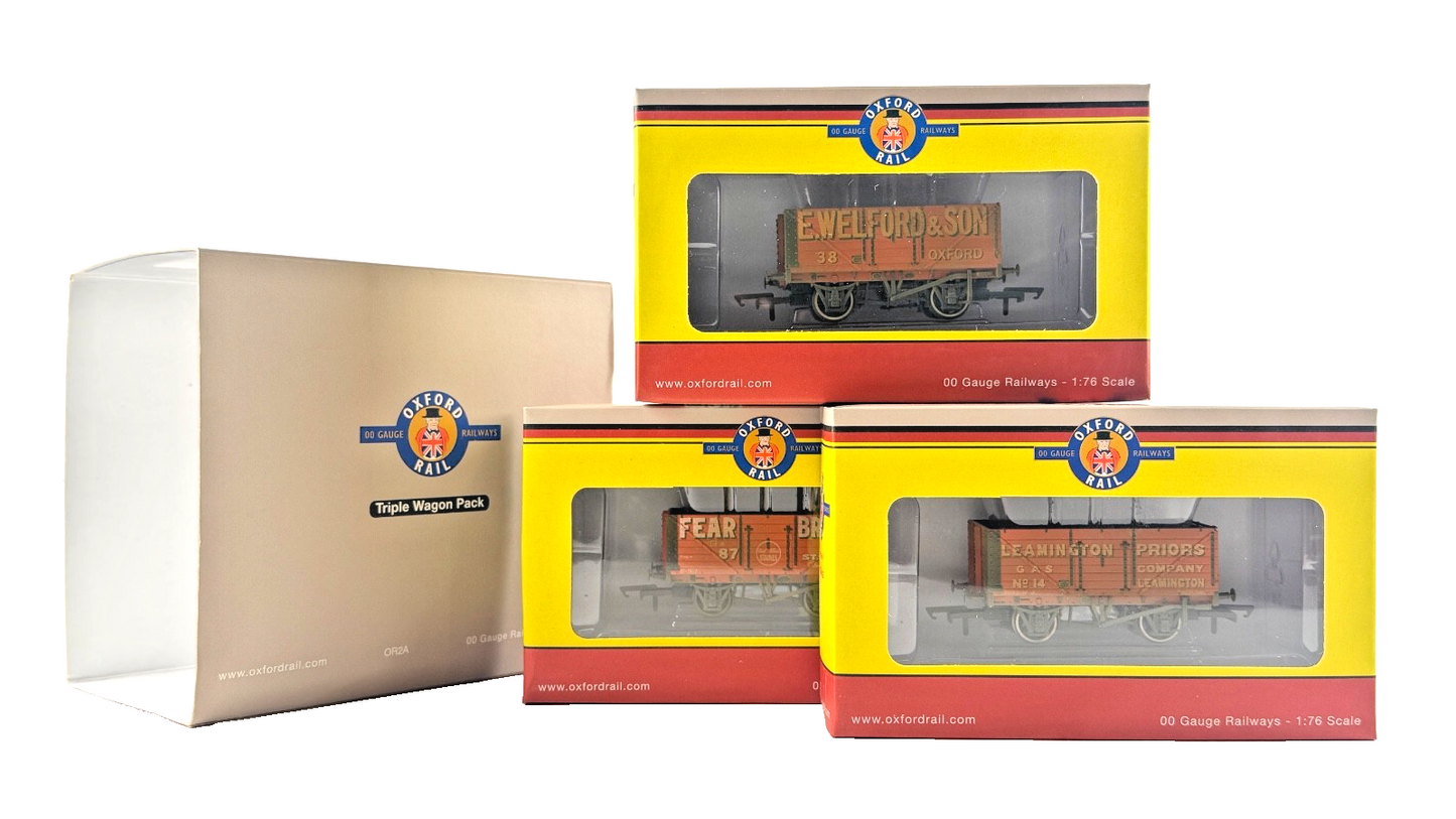 OXFORD RAIL OO GAUGE - OR76MW7029 - 7 PLANK SET FEAR BROS LEAMINGTON WELFORD