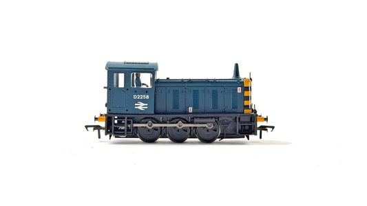 BACHMANN 00 GAUGE - 31-336A - 04 DIESEL SHUNTER D2258 BR BLUE WASP STRIPES BOXED