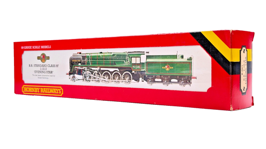 HORNBY 00 GAUGE - R065 - BR GREEN 2-10-0 CLASS 9F EVENING STAR 92220 BOXED