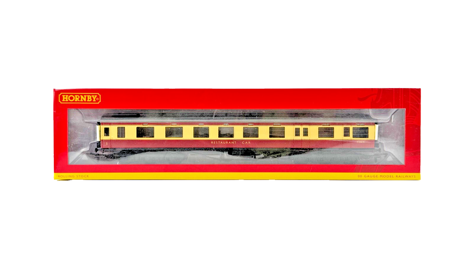 HORNBY OO GAUGE - R4188D - BR CRIMSON CREAM 68FT DINING CAR COACH M236M BOXED