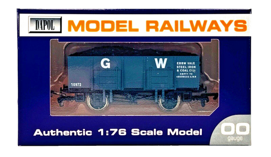 DAPOL 00 GAUGE - GW EBBW VALE STEEL MINERAL WAGON NO.10972 (LIMITED EDITION)