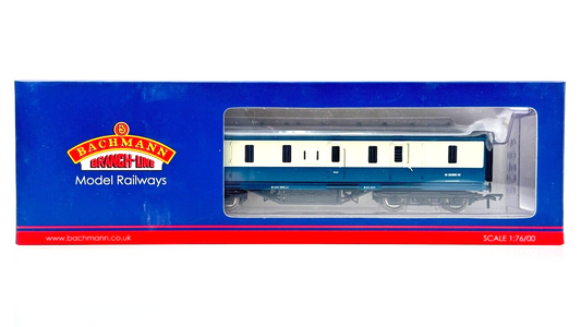 BACHMANN 00 GAUGE - 34-332 - 50FT EX LMS FULL BRAKE COACH BR BLUE & GREY BOXED