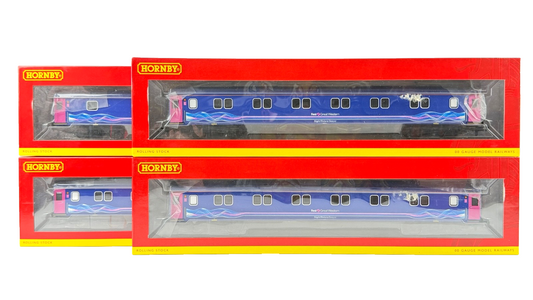 HORNBY OO GAUGE - R4597/A/B - FGW DYNAMIC LINES MK3 NIGHT RIVIERA COACHES X 4