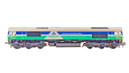 BACHMANN 00 GAUGE - 32-738 - CLASS 66 DIESEL 66711 'SENCE' GBRF AGGREGATES BOXED