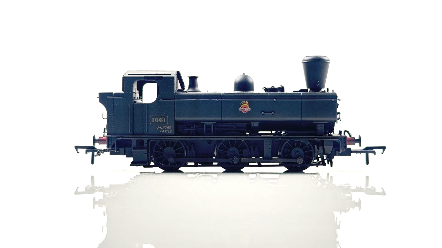 RAPIDO 00 GAUGE - MR-308 - BR BLACK VINEGAR CASTLE 16XX LOCOMOTIVE 1661 - BOXED